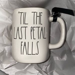 Rae Dunn Disney Mug Til the Last Petal Falls